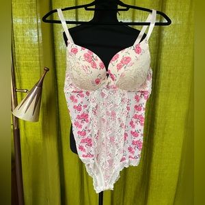Black Fuchsia by Secret Lace Lingerie body suit